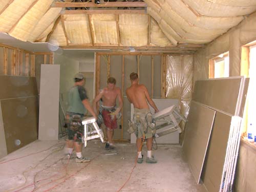 0136 - start of sheetrock in greatroom