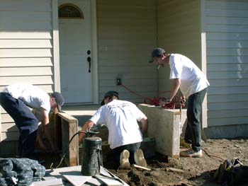 0199 - Rick and crew framing front steps